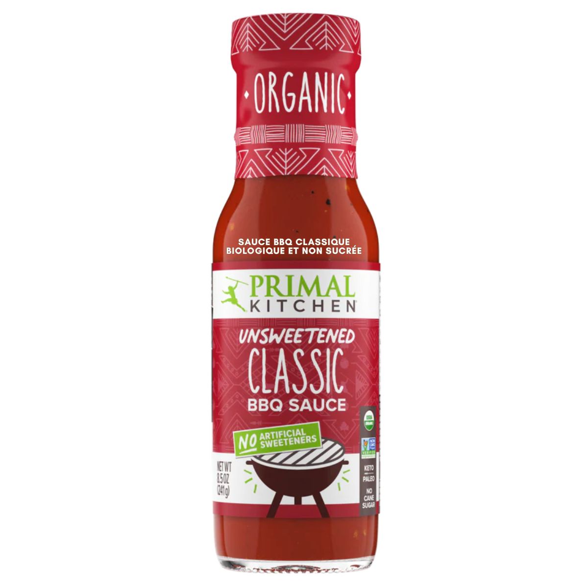 Primal Kitchen Organic &amp; Unsweetened Classic BBQ Sauce, 241g