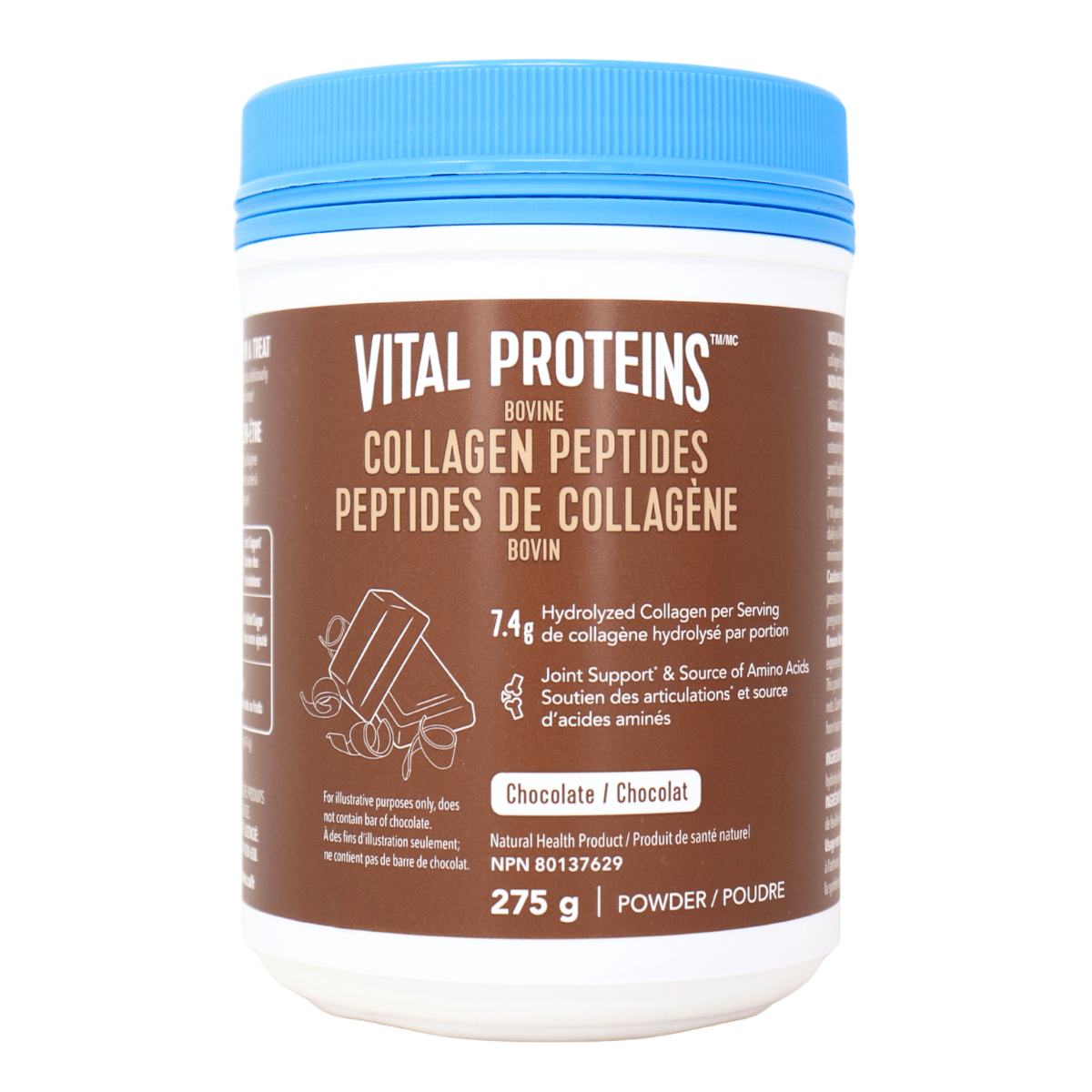 Vital Proteins Bovine Collagen Peptides Chocolate, 275 g
