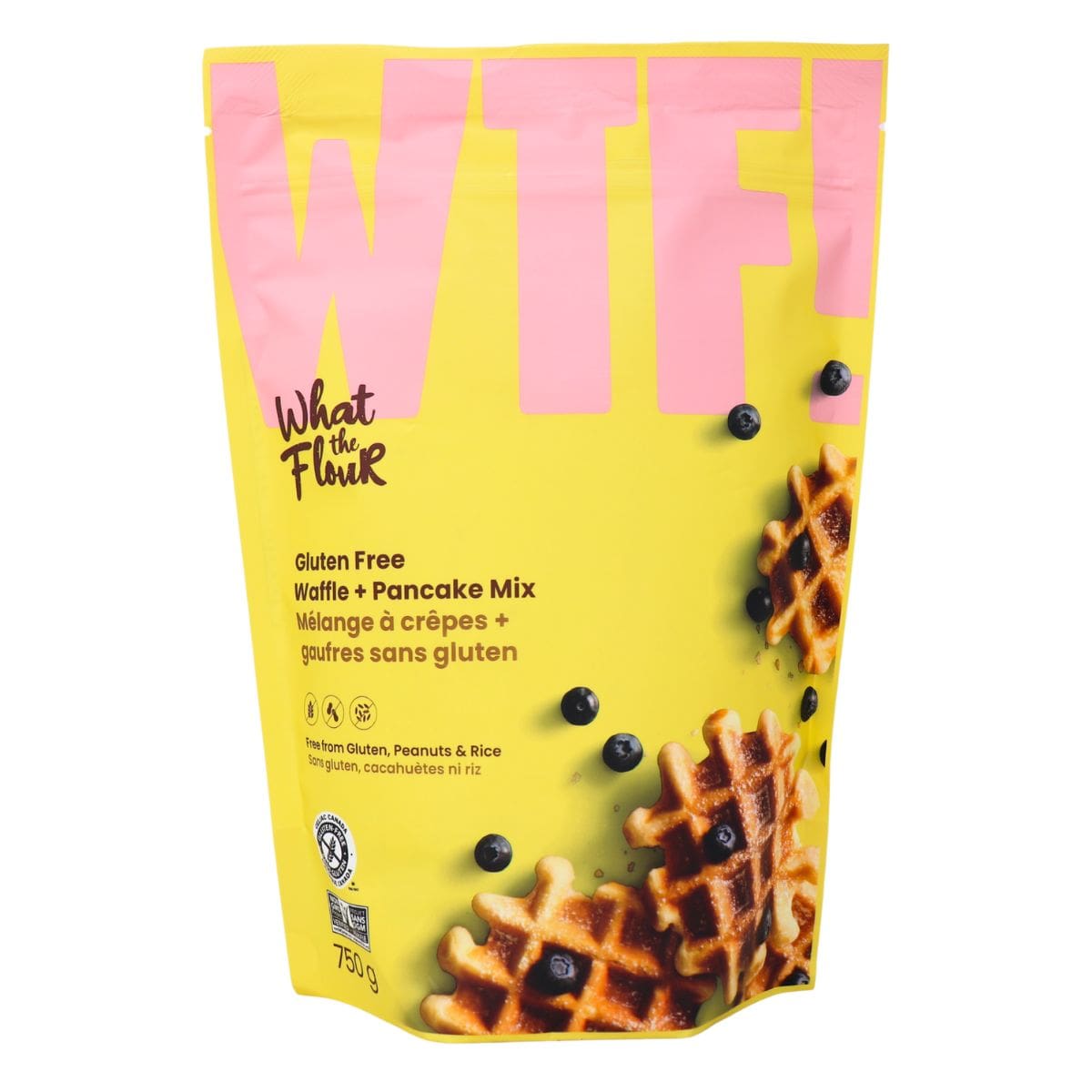 What The Flour Gluten-Free Waffle + Pancake Mix, 750 g