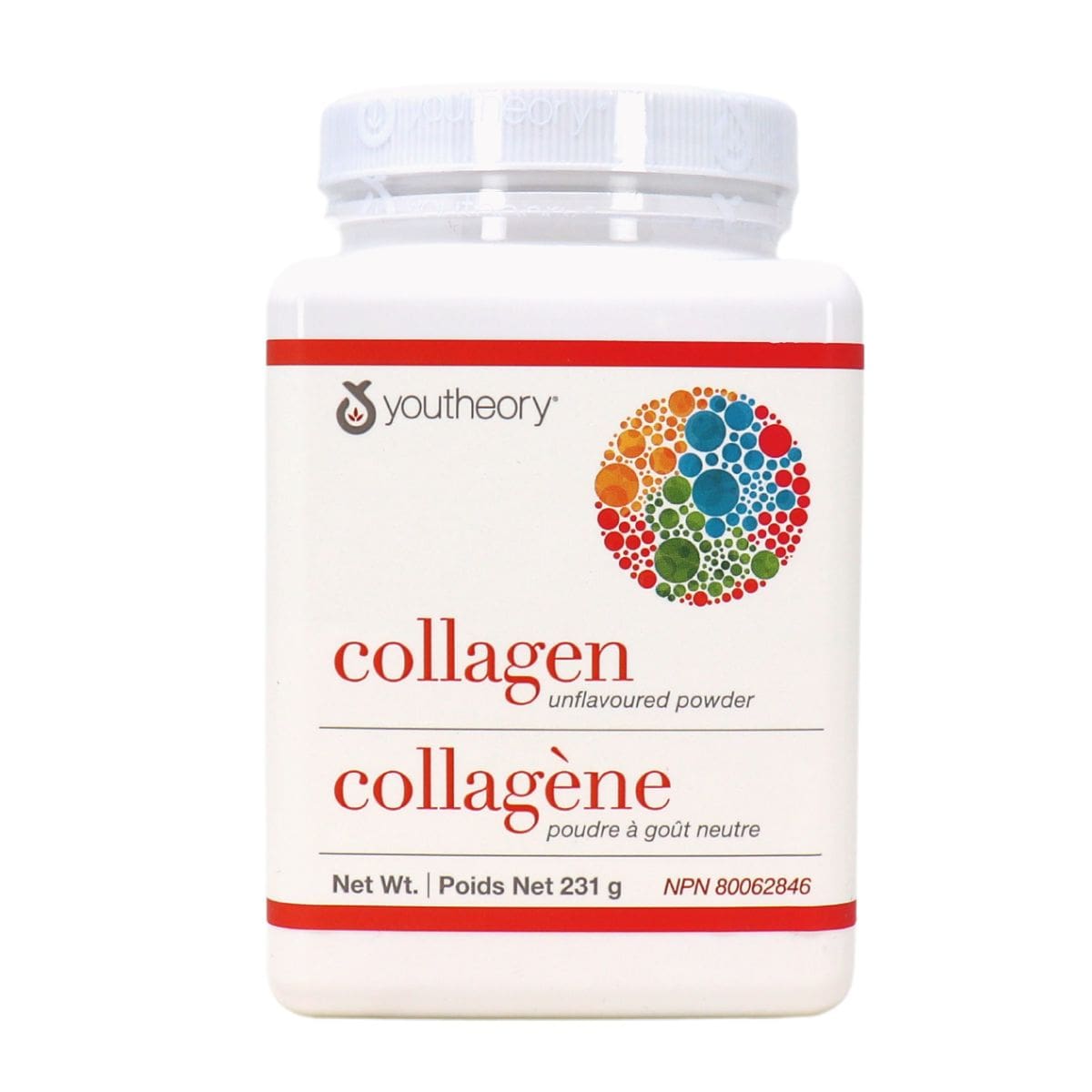 Youtheory Hydrolyzed Collagen Powder With Vitamin C And Biotin Unflavoured, 231g