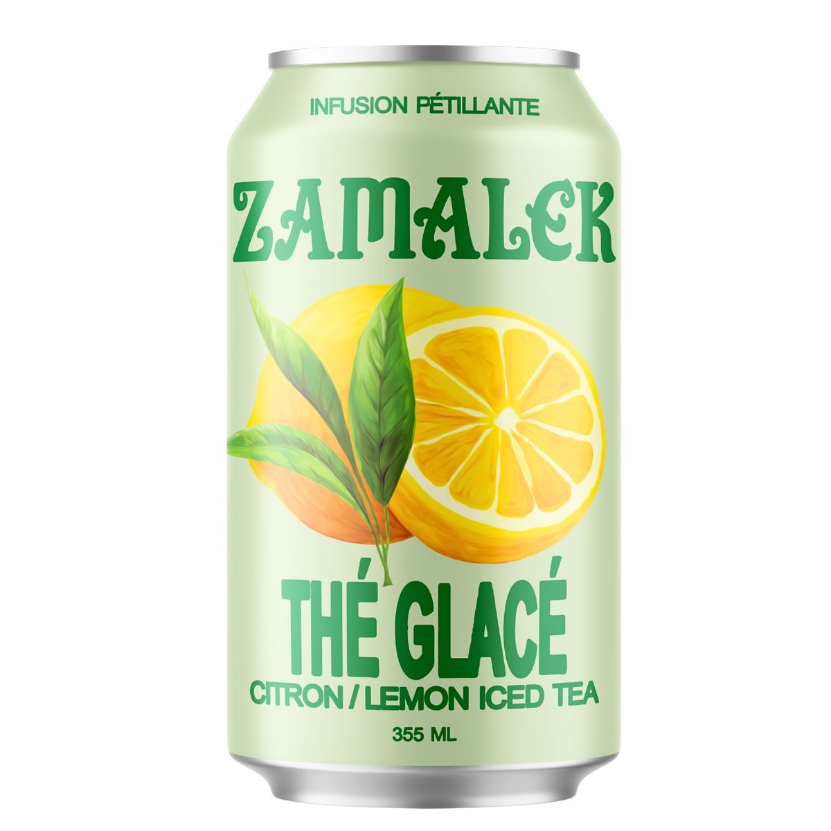 Zamalek Organic Lemon Iced Tea, 355ml