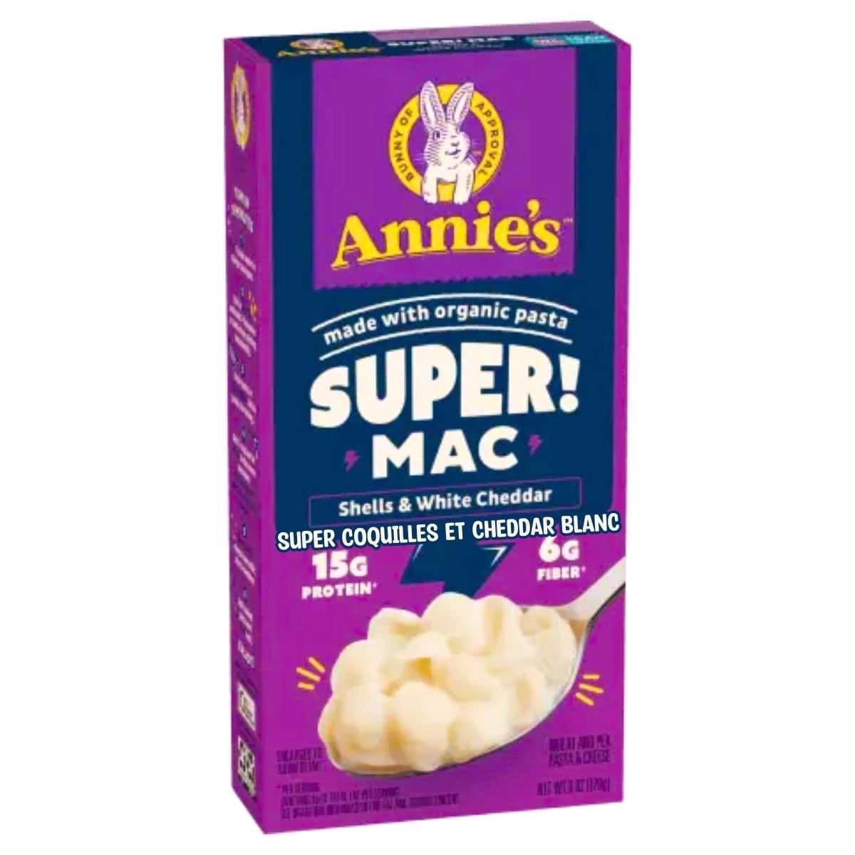 Annie's SUPER! Mac And Cheese Shells White Cheddar at NaturaMarket