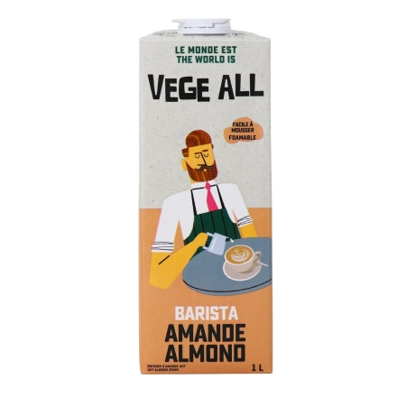 Vege All Barista Almond Milk Front 