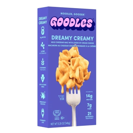 Goodles Noodles High-Protein Mac & Cheese Dreamy Creamy 4 Pack Front