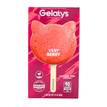 Gelatys Real Gelato Pop Fruit Very Berry Front 