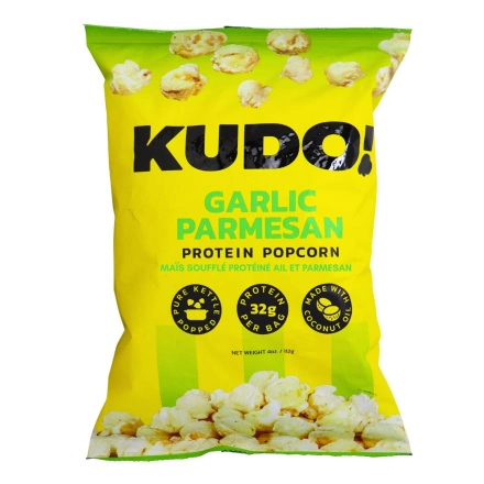 KUDO! Protein Popcorn Garlic Parmesan Front