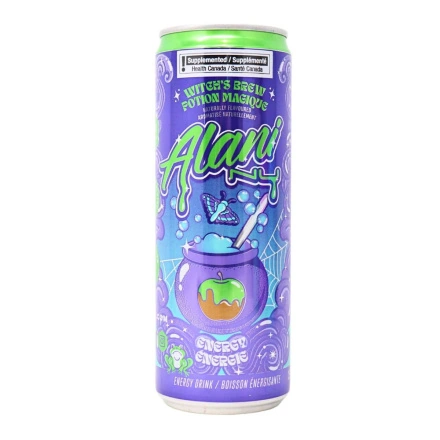 Front of Alani Nu Limited Edition Energy Drink Witch’s Brew - Alani Drink - Sugar Free Energy Drink - Low Calorie Energy Drinks