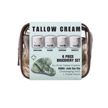 Front of ALLFAT Skincare 100% Grass Fed Tallow Cream Discovery Set - Tallow Cream - Best Tallow Skincare - Tallow Skin Care Canada