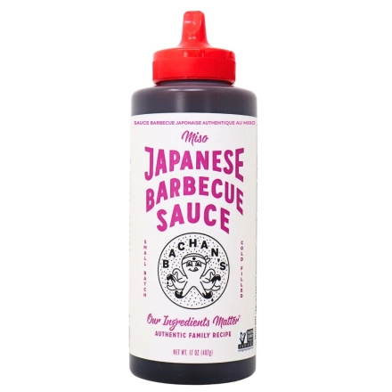 Front of Bachan’s Authentic Japanese Barbecue Sauce Miso - Japanese Barbecue Sauce - Bachan’s Japanese Bbq Sauce - Miso Sauce