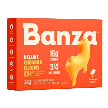 Front of Banza Mac And Cheese Chickpea Pasta Protein Mac And Cheese Gluten-Free Mac And Cheese