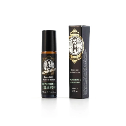 Front of Educated Beards Beard Oil Peppermint Cedarwood