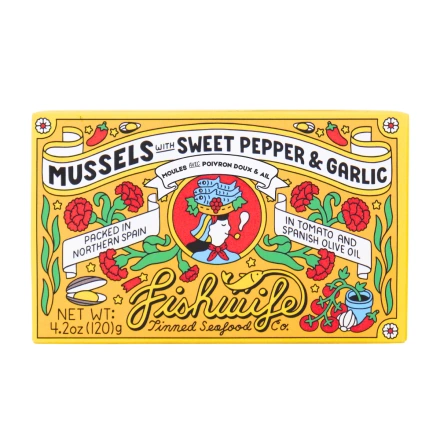 Fishwife Mussels with Sweet Pepper & Garlic Front