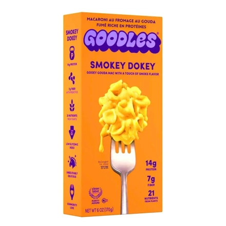 Front of Goodles Mac And Cheese Protein Mac And Cheese Smoked Gouda Mac And Cheese