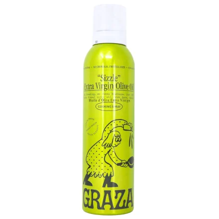 Graza Sizzle EVOO High Heat Cooking Oil Spray Front