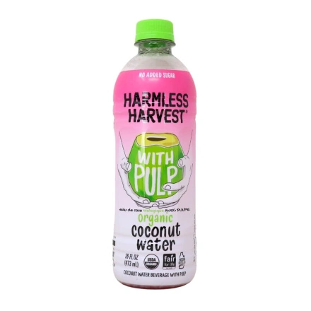 Harmless Harvest Organic Coconut Water With Pulp Canada Front