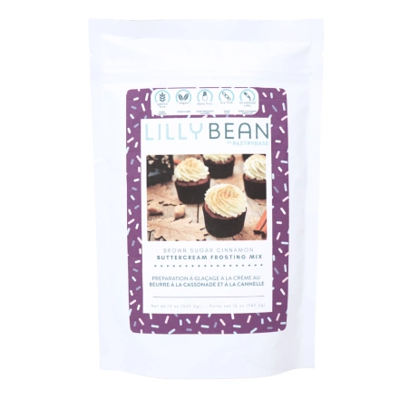 LillyBean Dairy-Free Buttercream Frosting Mix Brown Sugar Cinnamon, 340.2g