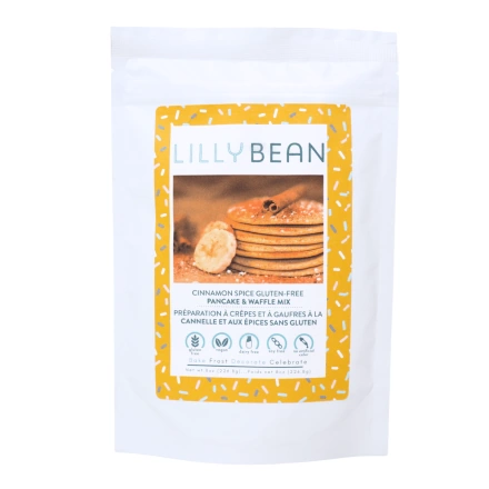 LillyBean Gluten-Free Pancake & Waffle Mix Cinnamon Spice, 226.8g