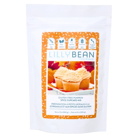 LillyBean Vegan & Gluten-Free Cupcake Mix Pumpkin Spice, 340.2g