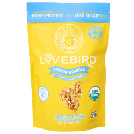 Lovebird Organic Protein Granola Maple Butter Front