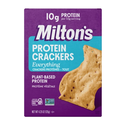 Milton’s Plant-Based Protein Crackers Everything, 120g