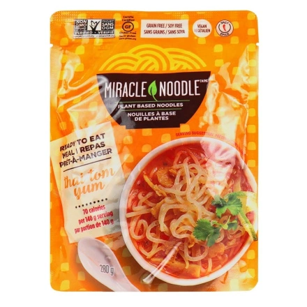 Front of Miracle Noodle Ready To Eat Vegan Thai Tom Yum