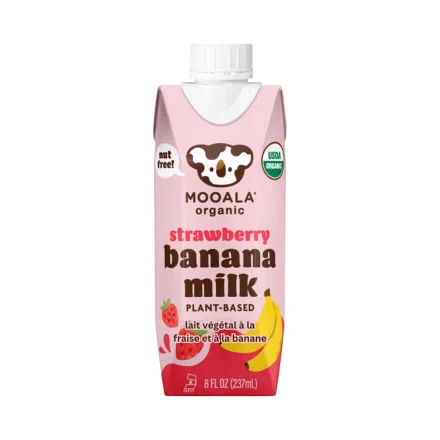 Mooala Organic Plant-Based Bananamilk Strawberry, 237mL
