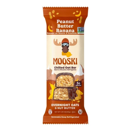 Mooski Chilled Oat Bar Banana Peanut Butter Canada Front
