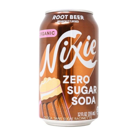 Nixie Organic Zero Sugar Soda Root Beer Canada Front