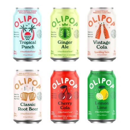 OLIPOP Prebiotic Soda Sparkling Tonic Variety Pack