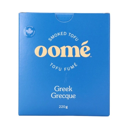 Oomé Smoked Tofu Greek Canada Front