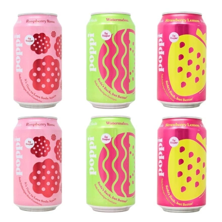 Poppi Prebiotic Soda Fresh  & Fruity Variety Pack