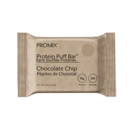 PROMIX Protein Puff Bar Chocolate Chip Canada Front