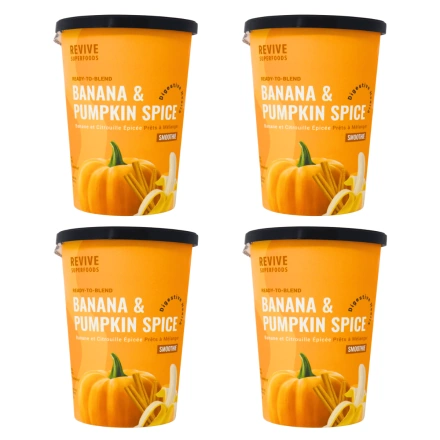 Revive Superfoods Ready To Blend Smoothie Cup Banana & Pumpkin Spice Canada Front