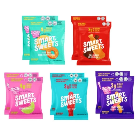 SmartSweets Variety Pack, 10 Bags front