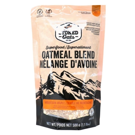 Front of Stoked Oats Gluten-Free Oatmeal Superfood Oatmeal Maple Oatmeal With Chia Seeds
