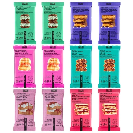 TRUBAR Protein Bar TRU-Fan Favourites 12-Pack Canada Front