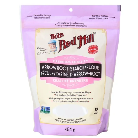 Front of Bob's Red Mill Arrowroot Starch / Flour - Cornstarch Substitute - Substitute For Cornstarch - Cornstarch Replacement