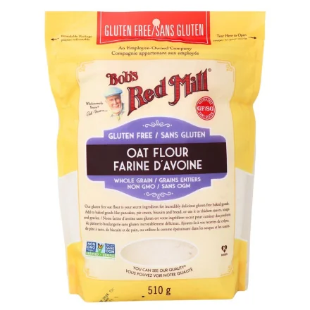 Front of Bob's Red Mill Gluten Free Whole Grain Oat Flour - 
