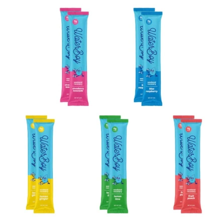 Front of Waterboy Electrolytes - Waterboy Hydration - Sugar Free Electrolytes - Hangover Electrolytes - Electrolytes Sample Pack