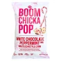 Front of Angie’s BOOMCHICKAPOP White Chocolate Peppermint Drizzled Kettle Corn - Holiday Popcorn - Christmas Popcorn - Gluten Free Christmas Treats