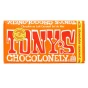 Front of Tony's Chocolonely Milk Chocolate Caramel Sea Salt