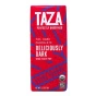 Front of Taza Chocolates Organic Dark Chocolate Unrefined Fair Trade Chocolate Deliciously Dark