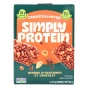 French Front of Simply Protein Gluten Free Crispy Snack Bars Peanut Butter Chocolate - Simply Protein Protein Bars - Gluten Free Protein Bar - Peanut Butter Protein Bar